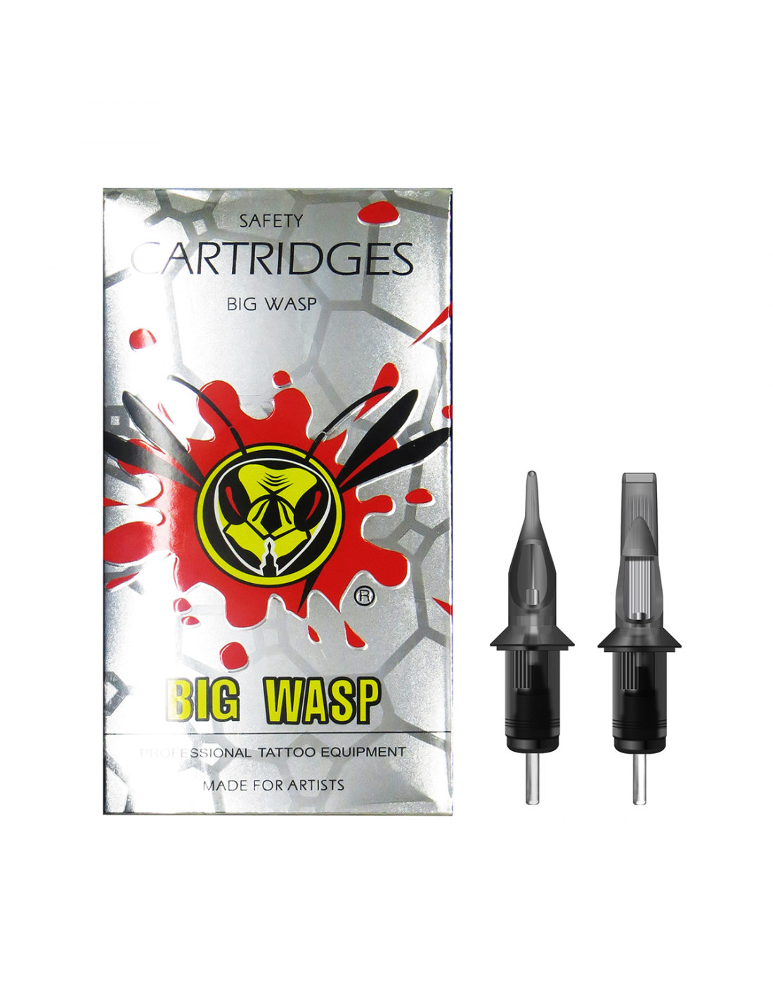 Big Wasp Needle Cartridge with safety membrane Grey Tips